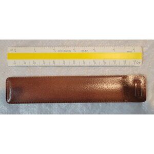Vintage Dietzgen 1556p Ruler With Case 6.75" Engineering Drafting